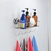 chrome shower caddy with hook